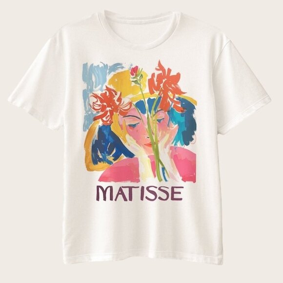 Henri Matisse Floral Spring Vintage T Shirt Botanical Art Graphic Fan Gift 90 - Picture 1 of 5